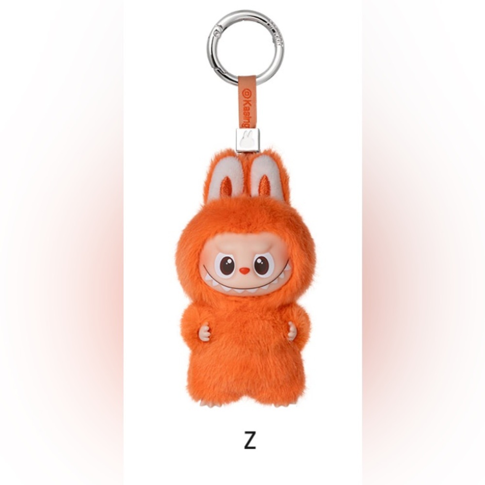 'Z’ Vinyl Plush Pendant - POP MART Labubu THE MONSTERS Pin for Love Series NIB